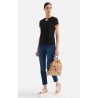 ALVIERO MARTINI DONNAVVENTURA T-shirt donna in jersey di cotone stretch con dettaglio Geo Classic Nera