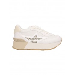 Liu Jo Sneaker bianca con stella oro scarpa donna bianco scarpe