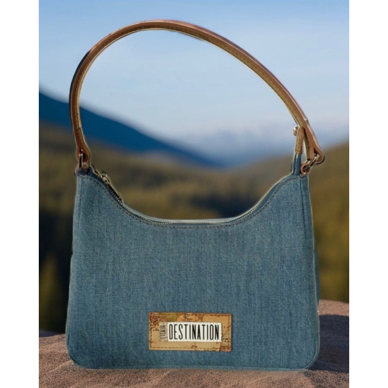 ALVIERO MARTINI Borsa sottospalla piccola Donna PRIMA 1a CLASSE Destination Donnavventura denim jeans