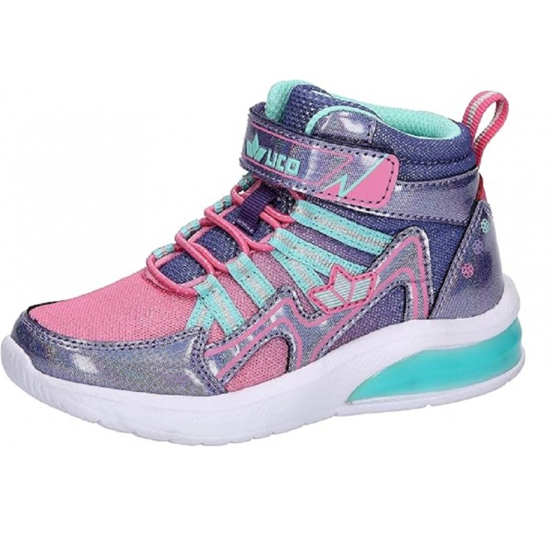 LICO Blinky Girl Scarpe da Ginnastica Bambina rosa lilla turchese sneaker con luci