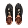 ALVIERO MARTINI Sneaker donna junior bambina nero nera con catena dorata e zirconi 1a classe