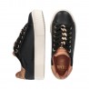 ALVIERO MARTINI Sneaker donna junior bambina nero nera con catena dorata e zirconi 1a classe