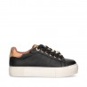 ALVIERO MARTINI Sneaker donna junior bambina nero nera con catena dorata e zirconi 1a classe