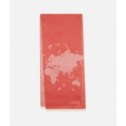 Alviero Martini Foulard sciarpa Donna Prima Classe Geo Filetto rosso ciliegia 40x180